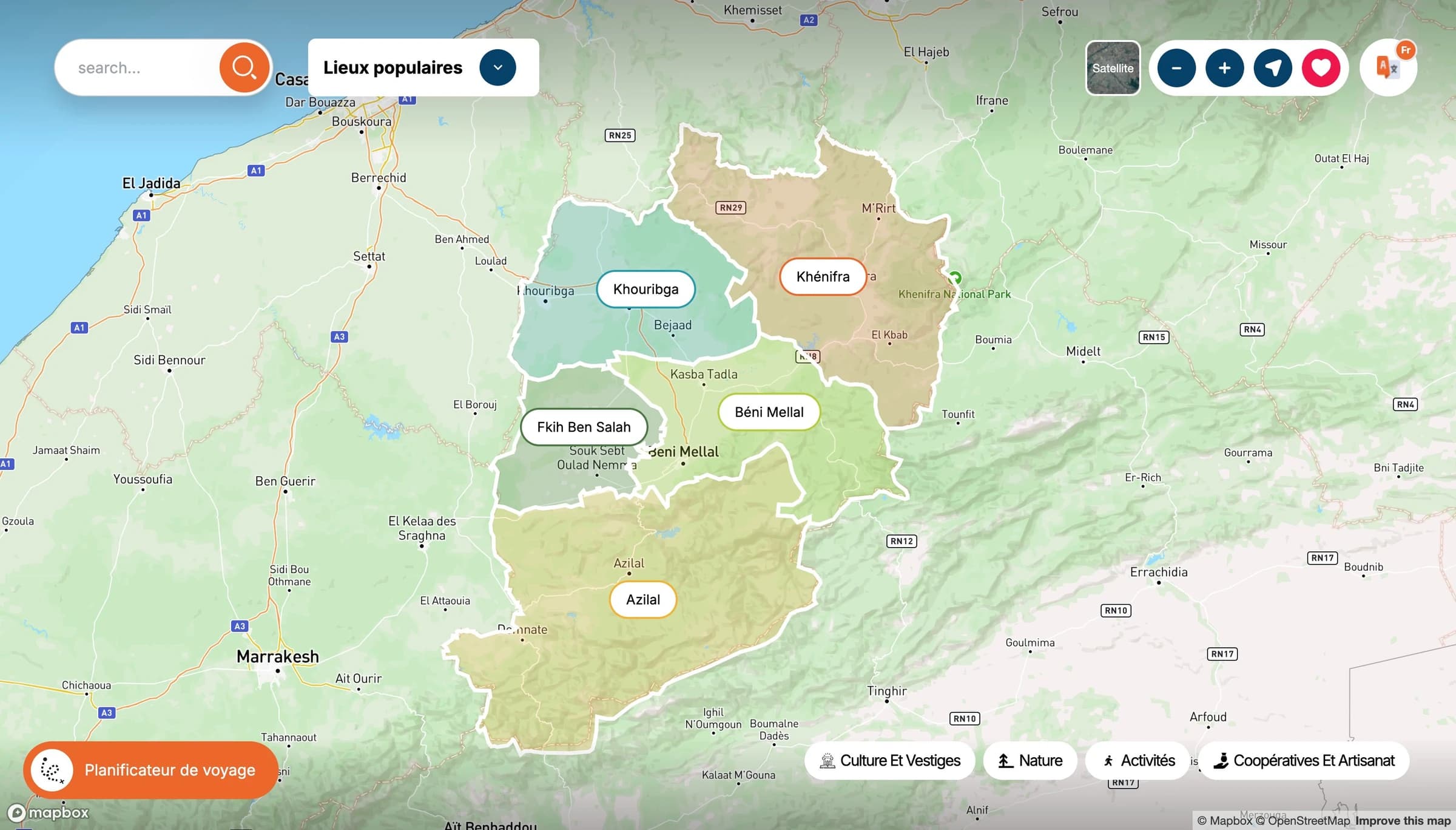 Interactive map — Visit Béni Mellal-Khénifra